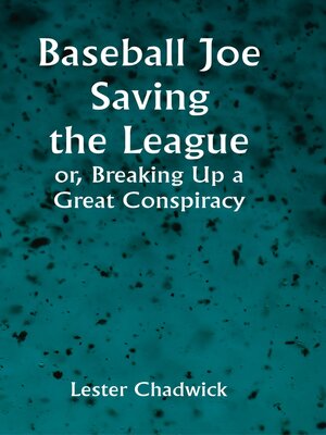 cover image of Baseball Joe Saving the League
